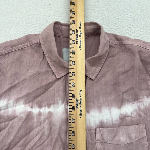 Rails | Ingrid Raw Mauve White Waves Pocket Button Down Shirt Small - Picture 7 of 10